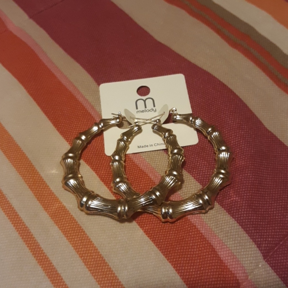 Gold earrings